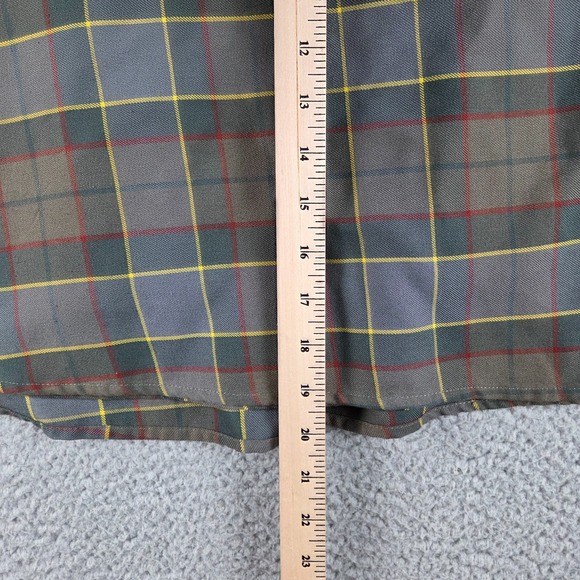 Outlander x Torrid Skirt Women 22 Gray Tartan Plaid Pleated Pockets Metal Button - Picture 5 of 8